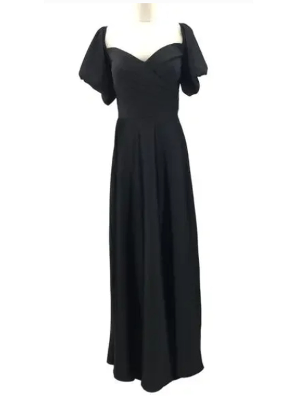 AW BRIDAL 8 M Back Metallic Dey Satin formal gala party prom maxi dress NEW b19
